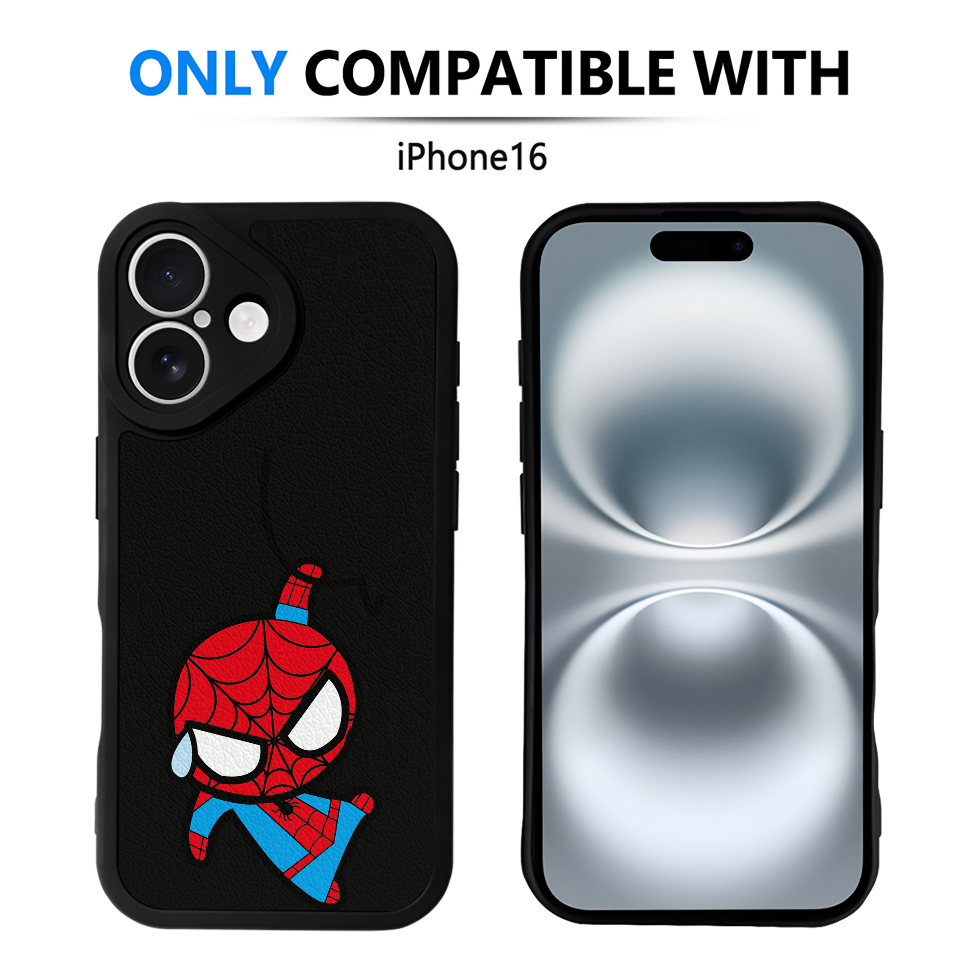 （画像用） アベンジャーズ The Avengers 【iPhone 16シリーズ対応】シリコンスマホケース（レザー調） 材質：シリコン